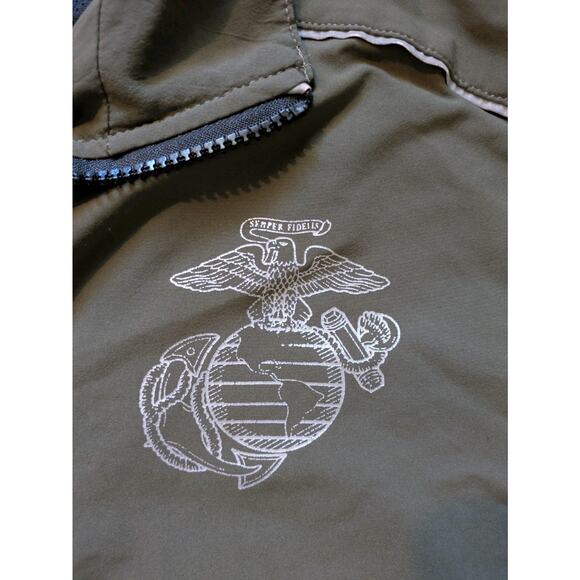 New Balance USMC MARINES OFFICIAL PT Running Suit Jacket OD Green USA - SMALL - Picture 3 of 16